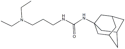 N-(1-adamantyl)-N'-[3-(diethylamino)propyl]urea Struktur
