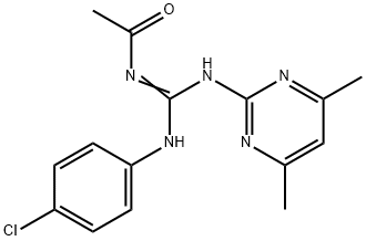 N''-acetyl-N-(4-chlorophenyl)-N'-(4,6-dimethyl-2-pyrimidinyl)guanidine|