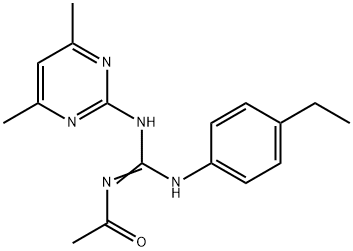 351226-17-0 N''-acetyl-N-(4,6-dimethyl-2-pyrimidinyl)-N'-(4-ethylphenyl)guanidine