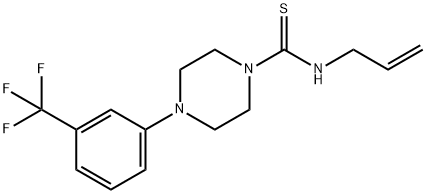 N-allyl-4-[3-(trifluoromethyl)phenyl]-1-piperazinecarbothioamide Structure