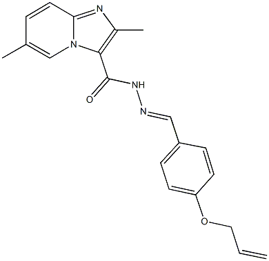 N'-[4-(allyloxy)benzylidene]-2,6-dimethylimidazo[1,2-a]pyridine-3-carbohydrazide Struktur