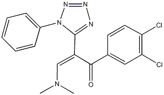 351344-15-5 1-(3,4-dichlorophenyl)-3-(dimethylamino)-2-(1-phenyl-1H-tetraazol-5-yl)-2-propen-1-one