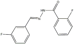 2-fluoro-N'-(3-fluorobenzylidene)benzohydrazide Structure