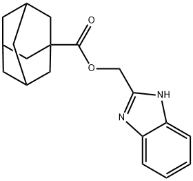 1H-benzimidazol-2-ylmethyl 1-adamantanecarboxylate Structure