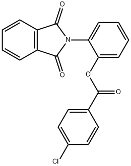 2-(1,3-dioxo-1,3-dihydro-2H-isoindol-2-yl)phenyl 4-chlorobenzoate,351497-82-0,结构式