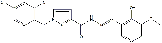 351507-52-3 1-(2,4-dichlorobenzyl)-N'-(2-hydroxy-3-methoxybenzylidene)-1H-pyrazole-3-carbohydrazide