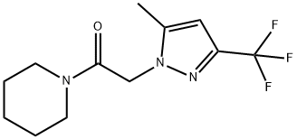 351520-71-3 1-{[5-methyl-3-(trifluoromethyl)-1H-pyrazol-1-yl]acetyl}piperidine