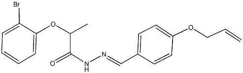 N'-[4-(allyloxy)benzylidene]-2-(2-bromophenoxy)propanohydrazide Struktur