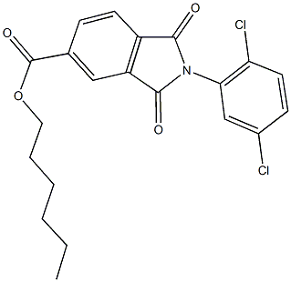 hexyl 2-(2,5-dichlorophenyl)-1,3-dioxo-5-isoindolinecarboxylate|