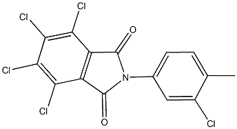 4,5,6,7-tetrachloro-2-(3-chloro-4-methylphenyl)-1H-isoindole-1,3(2H)-dione Struktur