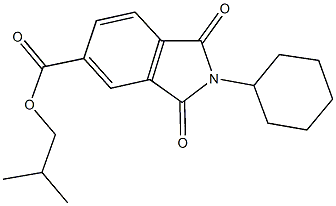 351992-61-5 isobutyl 2-cyclohexyl-1,3-dioxoisoindoline-5-carboxylate