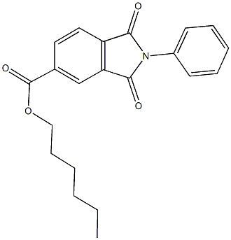 351992-63-7 hexyl 1,3-dioxo-2-phenyl-5-isoindolinecarboxylate