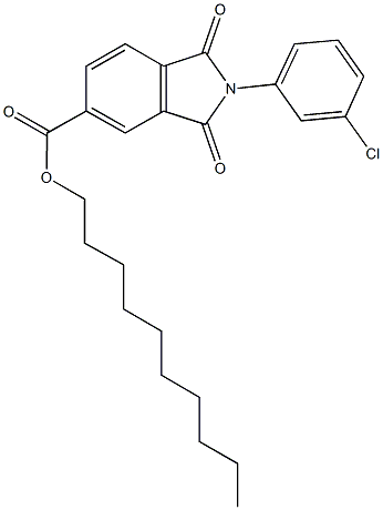 351994-62-2 decyl 2-(3-chlorophenyl)-1,3-dioxo-5-isoindolinecarboxylate