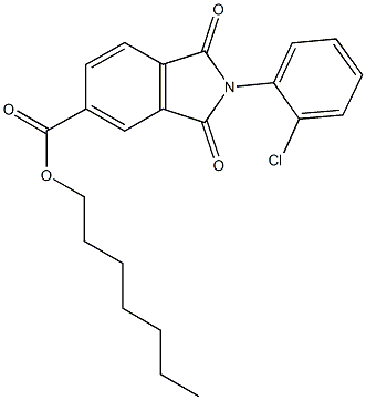 351994-85-9 heptyl 2-(2-chlorophenyl)-1,3-dioxoisoindoline-5-carboxylate