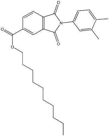 decyl 2-(3,4-dimethylphenyl)-1,3-dioxoisoindoline-5-carboxylate|