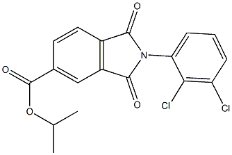 isopropyl 2-(2,3-dichlorophenyl)-1,3-dioxoisoindoline-5-carboxylate Struktur