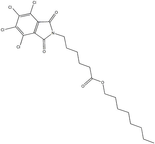 octyl 6-(4,5,6,7-tetrachloro-1,3-dioxo-1,3-dihydro-2H-isoindol-2-yl)hexanoate|