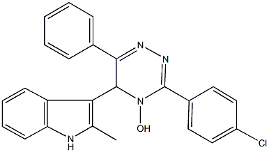 352216-05-8 3-(4-chlorophenyl)-5-(2-methyl-1H-indol-3-yl)-6-phenyl-1,2,4-triazin-4(5H)-ol