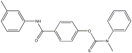O-[4-(3-toluidinocarbonyl)phenyl] methyl(phenyl)thiocarbamate Struktur