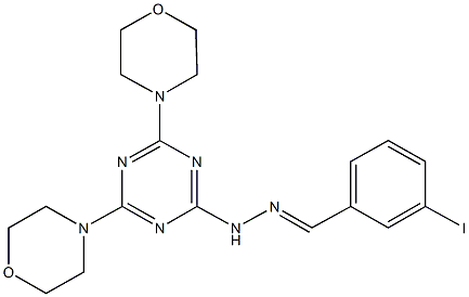 3-iodobenzaldehyde [4,6-di(4-morpholinyl)-1,3,5-triazin-2-yl]hydrazone|