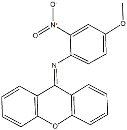 4-methoxy-2-nitro-N-(9H-xanthen-9-ylidene)aniline Struktur