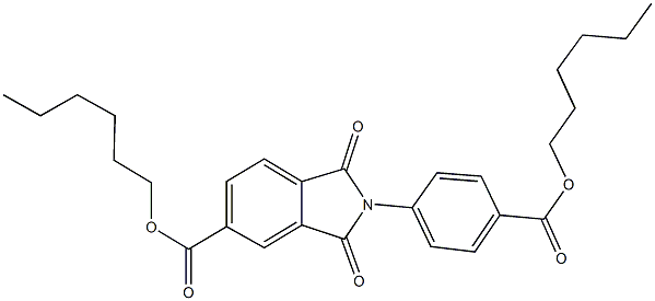 hexyl 2-{4-[(hexyloxy)carbonyl]phenyl}-1,3-dioxo-5-isoindolinecarboxylate|