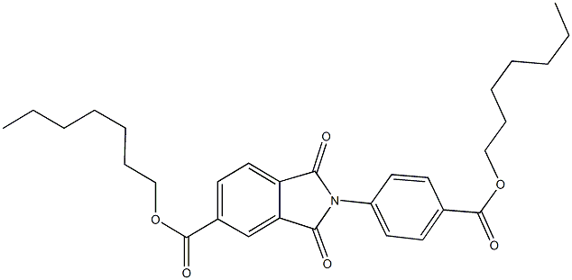 352337-09-8 heptyl 2-{4-[(heptyloxy)carbonyl]phenyl}-1,3-dioxo-5-isoindolinecarboxylate