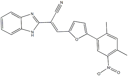 352338-37-5 2-(1H-benzimidazol-2-yl)-3-(5-{5-nitro-2,4-dimethylphenyl}-2-furyl)acrylonitrile