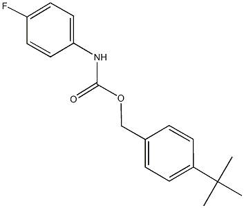 4-tert-butylbenzyl 4-fluorophenylcarbamate Struktur