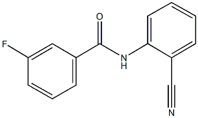 N-(2-cyanophenyl)-3-fluorobenzamide Structure