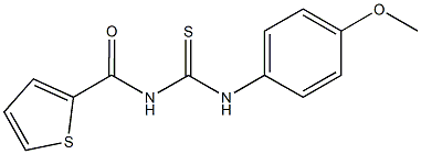 N-(4-methoxyphenyl)-N'-(2-thienylcarbonyl)thiourea Structure
