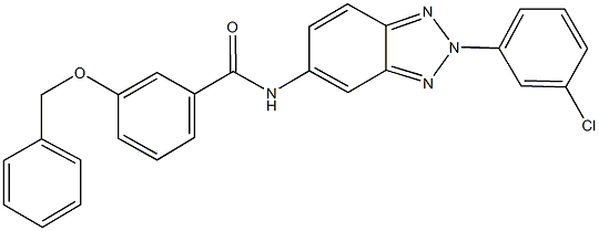 3-(benzyloxy)-N-[2-(3-chlorophenyl)-2H-1,2,3-benzotriazol-5-yl]benzamide