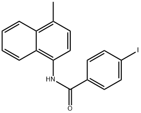 4-iodo-N-(4-methyl-1-naphthyl)benzamide|