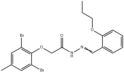 352442-92-3 2-(2,6-dibromo-4-methylphenoxy)-N'-(2-propoxybenzylidene)acetohydrazide