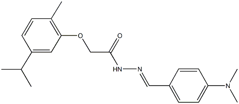 N'-[4-(dimethylamino)benzylidene]-2-(5-isopropyl-2-methylphenoxy)acetohydrazide