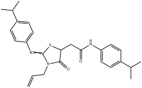352450-50-1 2-{3-allyl-2-[(4-isopropylphenyl)imino]-4-oxo-1,3-thiazolidin-5-yl}-N-(4-isopropylphenyl)acetamide