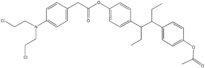 352545-65-4 4-{2-[4-(acetyloxy)phenyl]-1-ethylbutyl}phenyl {4-[bis(2-chloroethyl)amino]phenyl}acetate