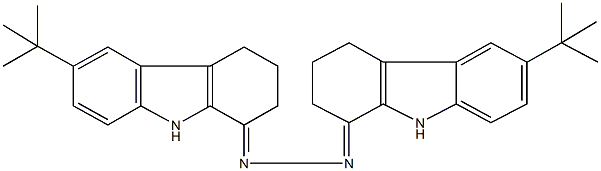 6-tert-butyl-2,3,4,9-tetrahydro-1H-carbazol-1-one (6-tert-butyl-2,3,4,9-tetrahydro-1H-carbazol-1-ylidene)hydrazone Structure