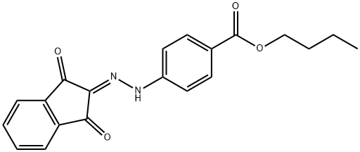 352555-76-1 butyl 4-[2-(1,3-dioxo-1,3-dihydro-2H-inden-2-ylidene)hydrazino]benzoate