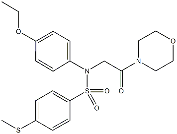 N-(4-ethoxyphenyl)-4-(methylsulfanyl)-N-[2-(4-morpholinyl)-2-oxoethyl]benzenesulfonamide