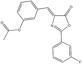 352561-82-1 3-[(2-(3-fluorophenyl)-5-oxo-1,3-oxazol-4(5H)-ylidene)methyl]phenyl acetate