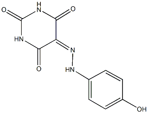 2,4,5,6(1H,3H)-pyrimidinetetrone 5-[(4-hydroxyphenyl)hydrazone] Structure