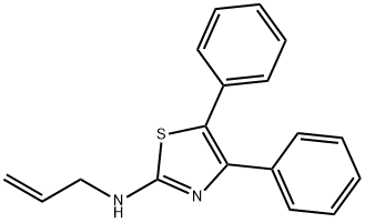 N-allyl-4,5-diphenyl-1,3-thiazol-2-amine 结构式