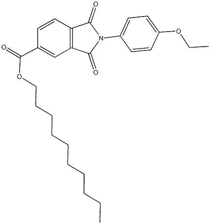 decyl 2-(4-ethoxyphenyl)-1,3-dioxoisoindoline-5-carboxylate Structure