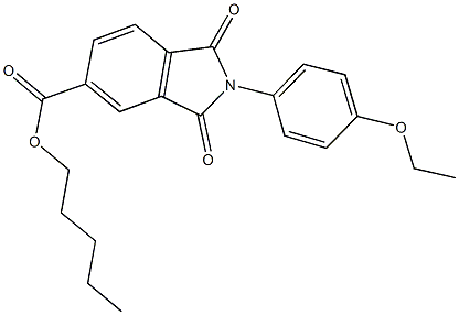 pentyl 2-(4-ethoxyphenyl)-1,3-dioxo-5-isoindolinecarboxylate|