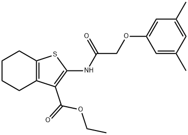 352650-27-2 ethyl 2-{[(3,5-dimethylphenoxy)acetyl]amino}-4,5,6,7-tetrahydro-1-benzothiophene-3-carboxylate
