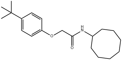 2-(4-tert-butylphenoxy)-N-cyclooctylacetamide Structure