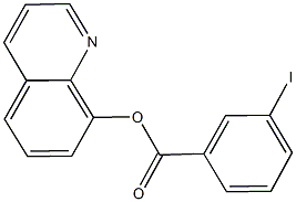 8-quinolinyl 3-iodobenzoate 化学構造式