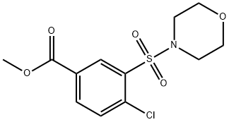 methyl 4-chloro-3-(4-morpholinylsulfonyl)benzoate Struktur