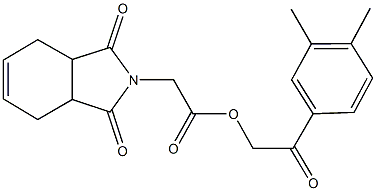 2-(3,4-dimethylphenyl)-2-oxoethyl (1,3-dioxo-1,3,3a,4,7,7a-hexahydro-2H-isoindol-2-yl)acetate
